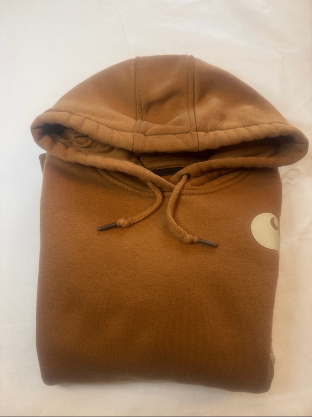 Carhartt Men's Tan Hoodie Size Extra Small